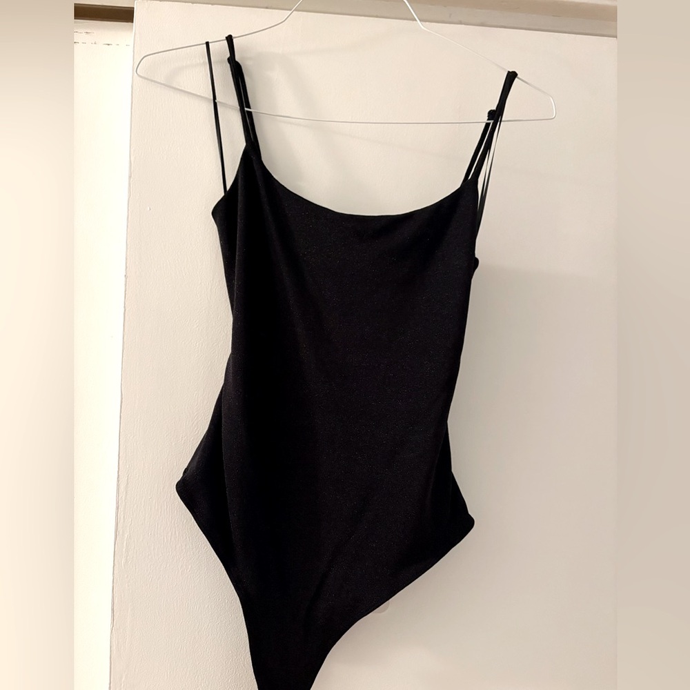 Black sparkle bodysuit